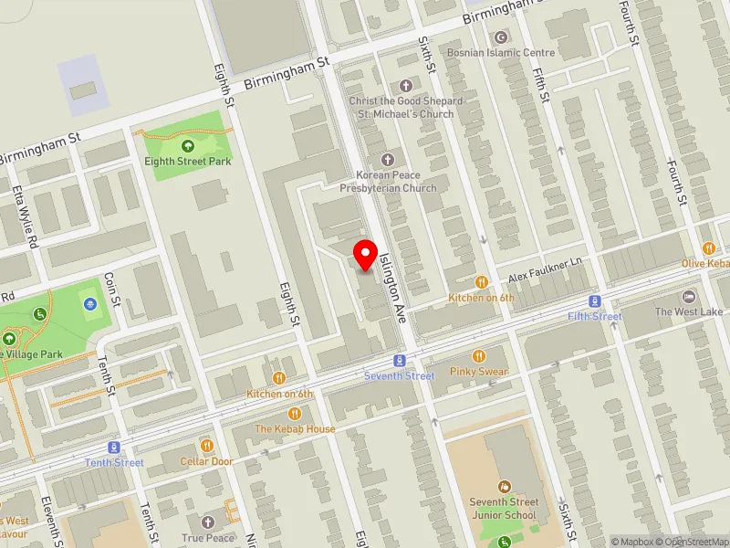 RentSafeTO apartment evaluation map view of 148 ISLINGTON AVE in Etobicoke-Lakeshore, Toronto