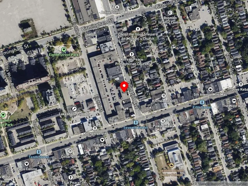RentSafeTO apartment evaluation satellite view of 148 ISLINGTON AVE in Etobicoke-Lakeshore, Toronto