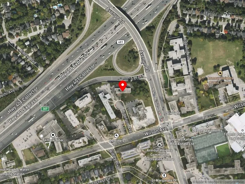 RentSafeTO apartment evaluation satellite view of 15 BIDEFORD AVE in Eglinton-Lawrence, Toronto