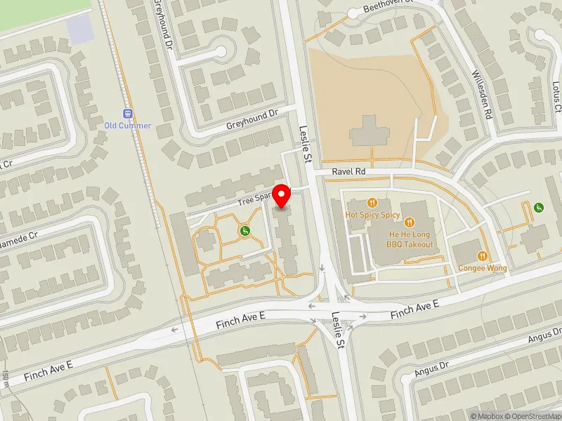 RentSafeTO apartment evaluation map view of 15 FIELD SPARROWAY in Don Valley North, Toronto
