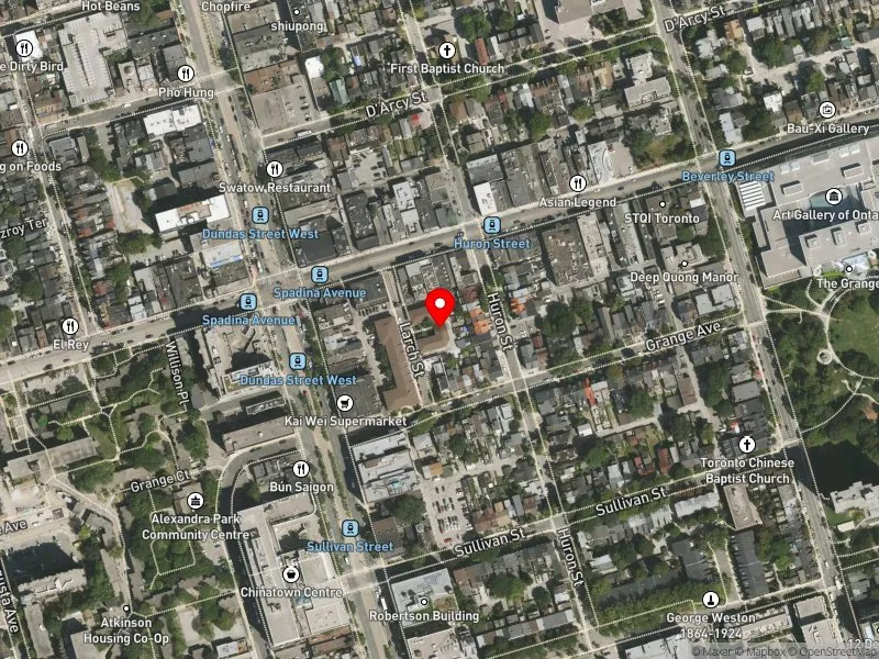 RentSafeTO apartment evaluation satellite view of 15 LARCH ST in Spadina-Fort York, Toronto