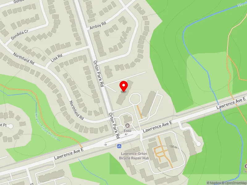 RentSafeTO apartment evaluation map view of 15 ORTON PARK RD in Scarborough-Guildwood, Toronto