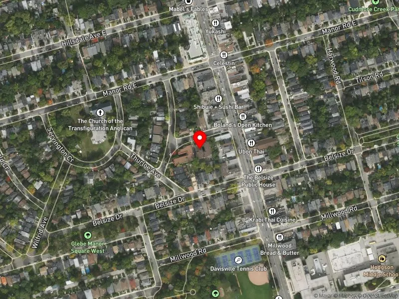 RentSafeTO apartment evaluation satellite view of 15 PENROSE RD in Toronto-St. Paul's, Toronto