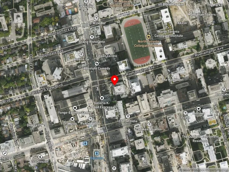RentSafeTO apartment evaluation satellite view of 15 ROEHAMPTON AVE in Toronto-St. Paul's, Toronto