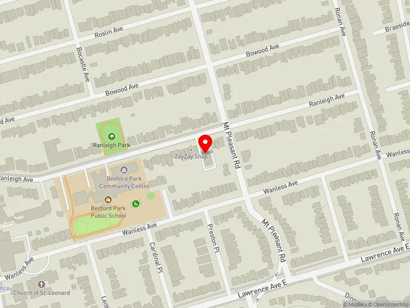 RentSafeTO apartment evaluation map view of 153 RANLEIGH AVE in Don Valley West, Toronto