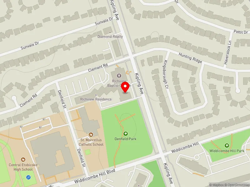 RentSafeTO apartment evaluation map view of 1540 KIPLING AVE in Etobicoke Centre, Toronto