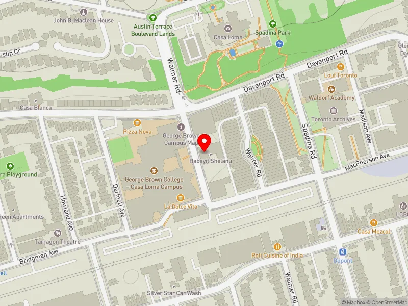 RentSafeTO apartment evaluation map view of 155 KENDAL AVE in Toronto-St. Paul's, Toronto