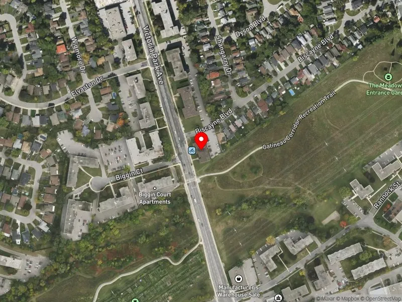 RentSafeTO apartment evaluation satellite view of 1589 VICTORIA PARK AVE in Scarborough Centre, Toronto