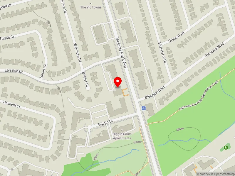 RentSafeTO apartment evaluation map view of 1594 VICTORIA PARK AVE in Don Valley East, Toronto