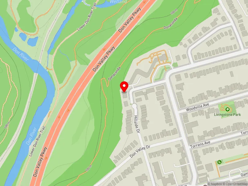 RentSafeTO apartment evaluation map view of 16 FERNWOOD GDNS in Toronto-Danforth, Toronto