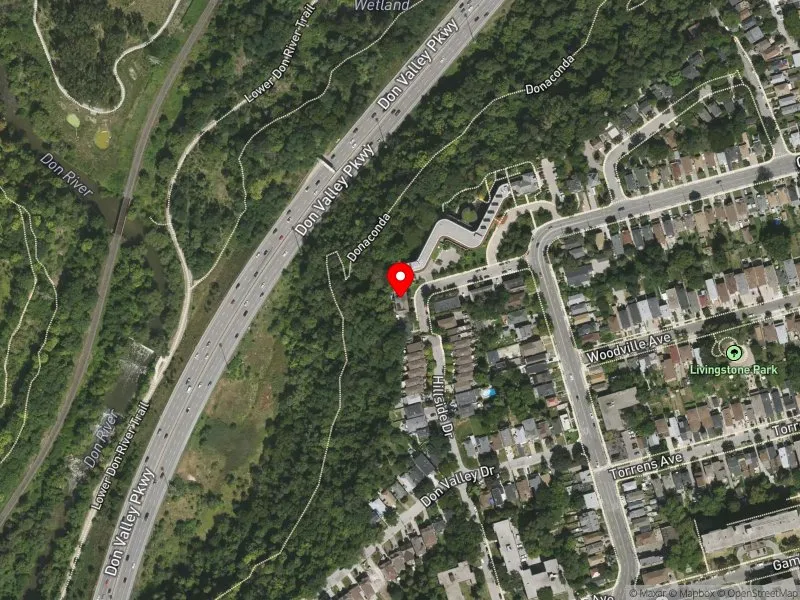 RentSafeTO apartment evaluation satellite view of 16 FERNWOOD GDNS in Toronto-Danforth, Toronto