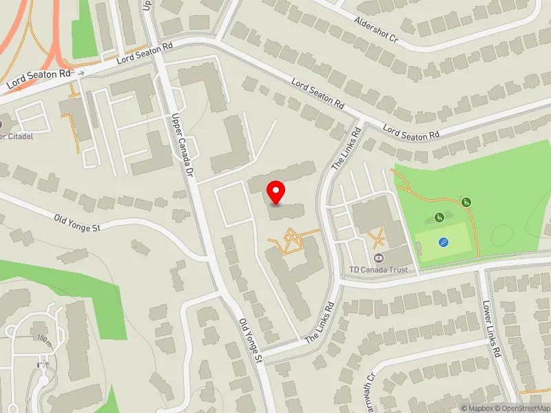 RentSafeTO apartment evaluation map view of 16 THE LINKS RD in Don Valley West, Toronto