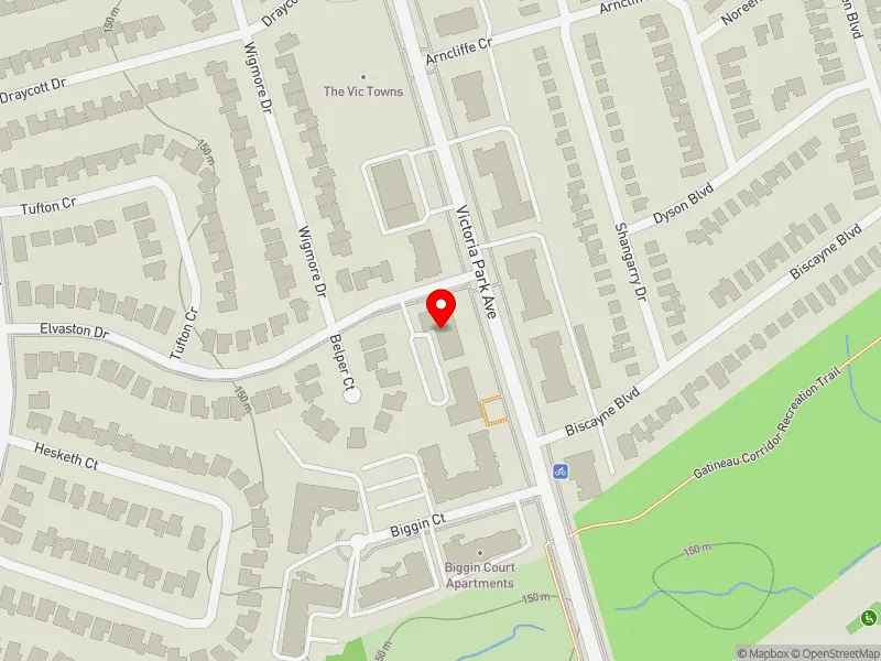 RentSafeTO apartment evaluation map view of 1600 VICTORIA PARK AVE in Don Valley East, Toronto