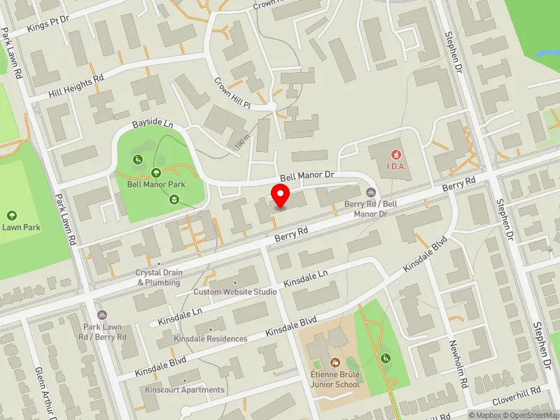 RentSafeTO apartment evaluation map view of 162 BERRY RD in Etobicoke-Lakeshore, Toronto