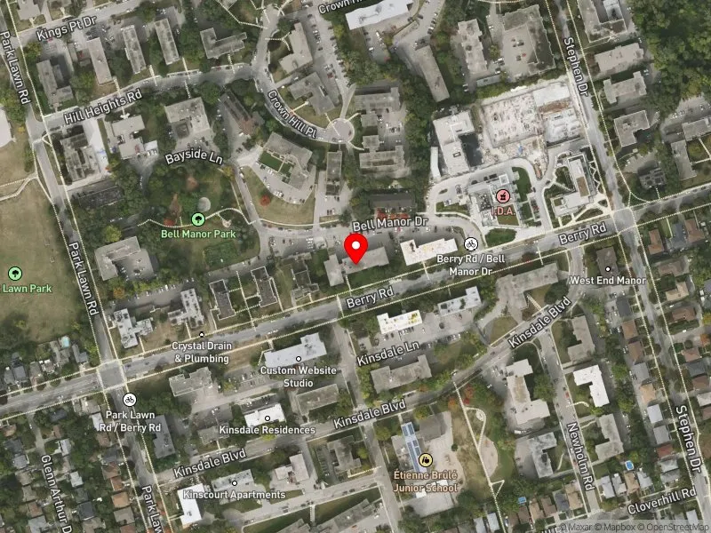 RentSafeTO apartment evaluation satellite view of 162 BERRY RD in Etobicoke-Lakeshore, Toronto