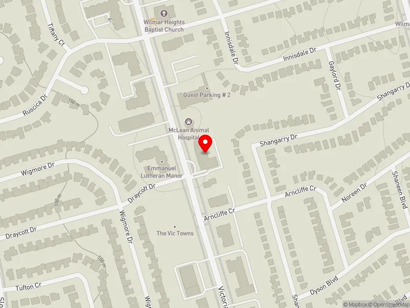 RentSafeTO apartment evaluation map view of 1651 VICTORIA PARK AVE in Scarborough Centre, Toronto