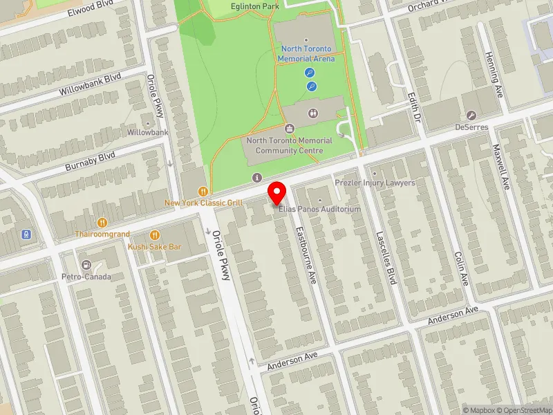 RentSafeTO apartment evaluation map view of 166 EASTBOURNE AVE in Toronto-St. Paul's, Toronto