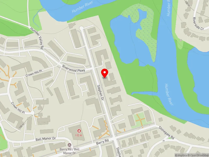 RentSafeTO apartment evaluation map view of 167 STEPHEN DR in Etobicoke-Lakeshore, Toronto