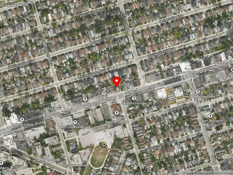 RentSafeTO apartment evaluation satellite view of 1674 EGLINTON AVE W in Eglinton-Lawrence, Toronto