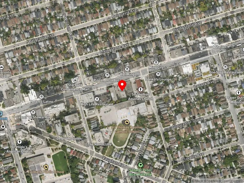 RentSafeTO apartment evaluation satellite view of 1675 EGLINTON AVE W in Toronto-St. Paul's, Toronto