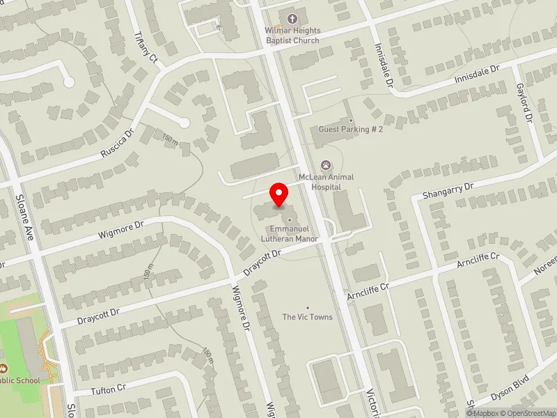 RentSafeTO apartment evaluation map view of 1684 VICTORIA PARK AVE in Don Valley East, Toronto