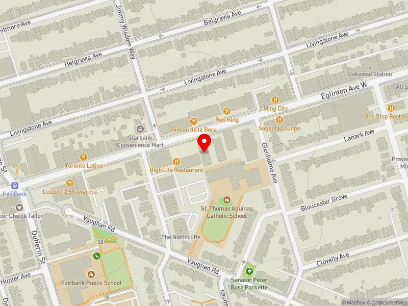 RentSafeTO apartment evaluation map view of 1685 EGLINTON AVE W in Toronto-St. Paul's, Toronto