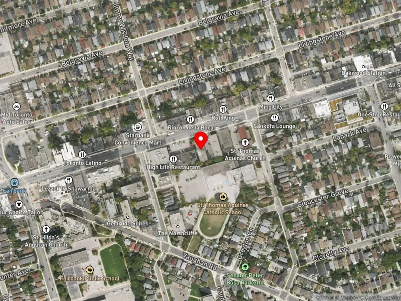 RentSafeTO apartment evaluation satellite view of 1685 EGLINTON AVE W in Toronto-St. Paul's, Toronto