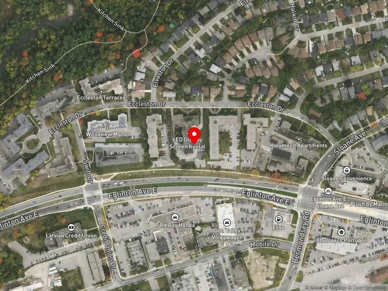 RentSafeTO apartment evaluation satellite view of 17 ECCLESTON DR in Don Valley East, Toronto