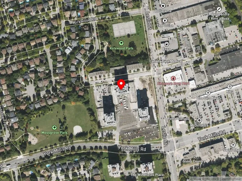 RentSafeTO apartment evaluation satellite view of 17 FARMSTEAD RD in Don Valley West, Toronto