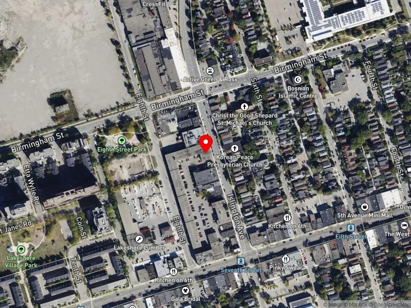 RentSafeTO apartment evaluation satellite view of 170 ISLINGTON AVE in Etobicoke-Lakeshore, Toronto