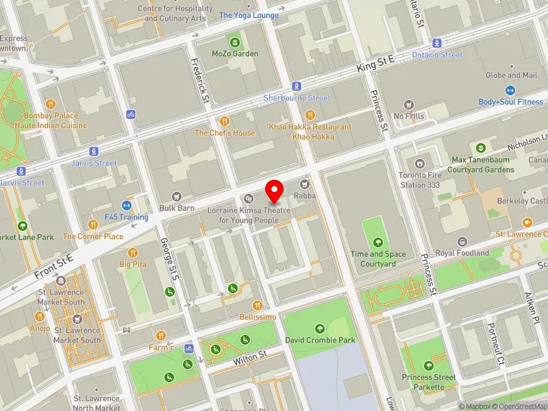 RentSafeTO apartment evaluation map view of 171 FRONT ST E in Toronto Centre, Toronto