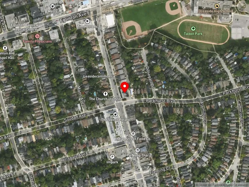 RentSafeTO apartment evaluation satellite view of 1741 BAYVIEW AVE in Don Valley West, Toronto