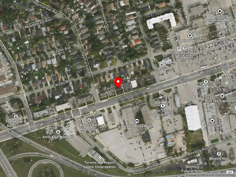 RentSafeTO apartment evaluation satellite view of 1746 WILSON AVE in Humber River-Black Creek, Toronto
