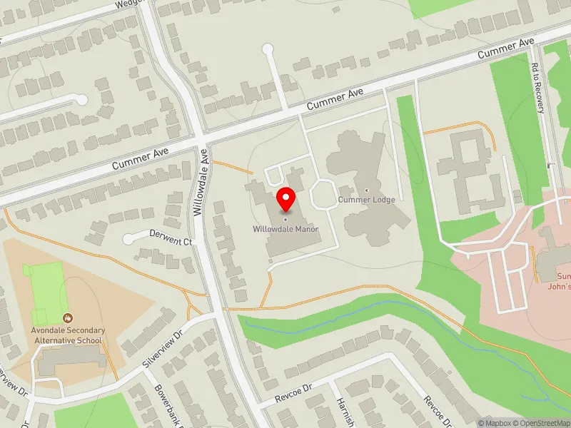 RentSafeTO apartment evaluation map view of 175 CUMMER AVE in Willowdale, Toronto