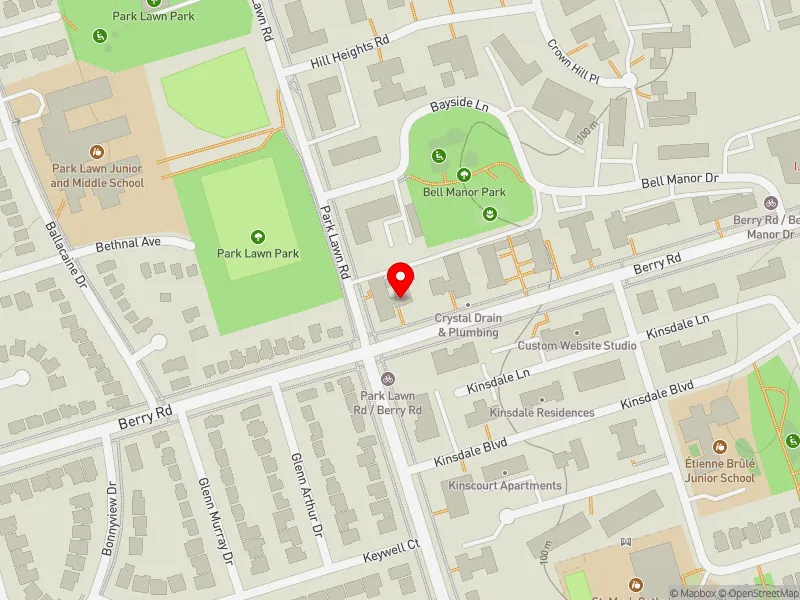 RentSafeTO apartment evaluation map view of 176 BERRY RD in Etobicoke-Lakeshore, Toronto