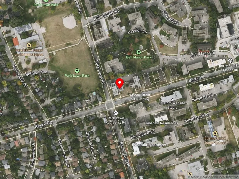 RentSafeTO apartment evaluation satellite view of 176 BERRY RD in Etobicoke-Lakeshore, Toronto