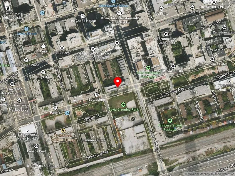RentSafeTO apartment evaluation satellite view of 176 THE ESPLANADE in Toronto Centre, Toronto