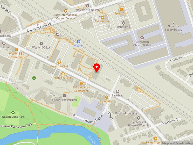 RentSafeTO apartment evaluation map view of 1765 WESTON RD in York South-Weston, Toronto