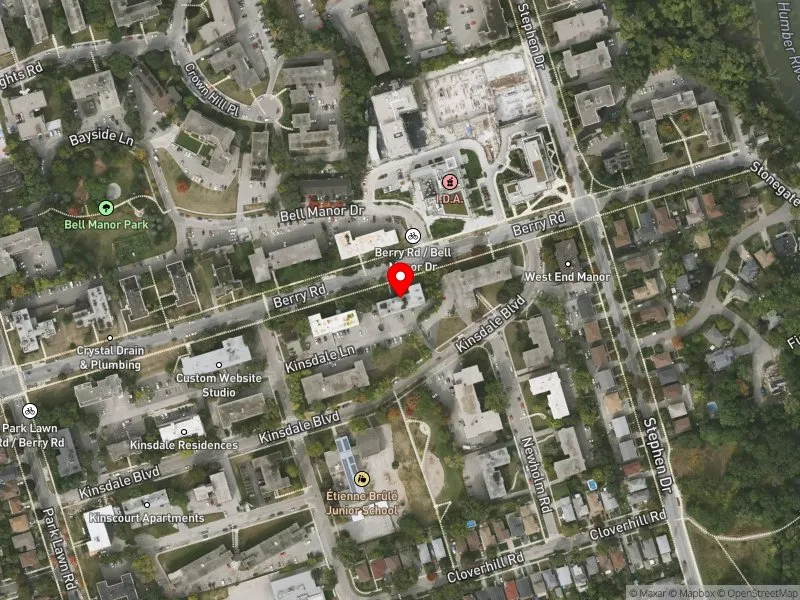 RentSafeTO apartment evaluation satellite view of 177 BERRY RD in Etobicoke-Lakeshore, Toronto