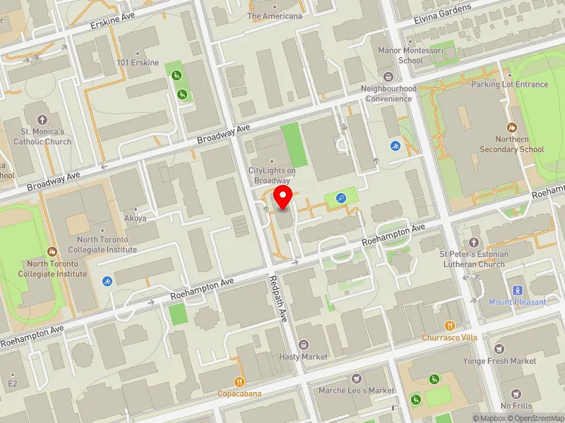 RentSafeTO apartment evaluation map view of 177 REDPATH AVE in Toronto-St. Paul's, Toronto