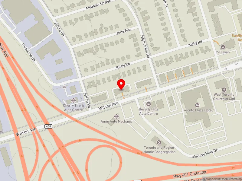 RentSafeTO apartment evaluation map view of 1770 WILSON AVE in Humber River-Black Creek, Toronto