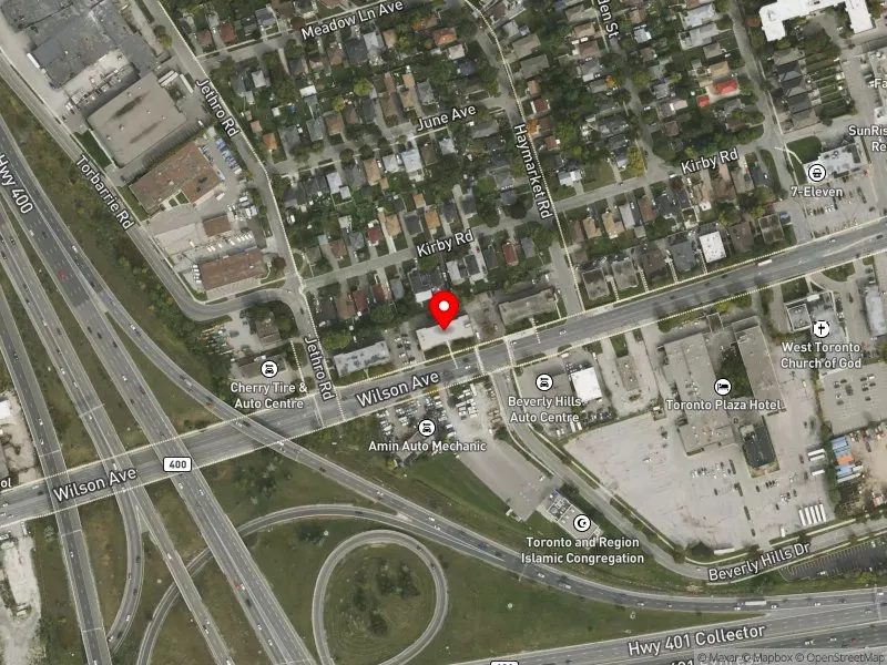 RentSafeTO apartment evaluation satellite view of 1770 WILSON AVE in Humber River-Black Creek, Toronto