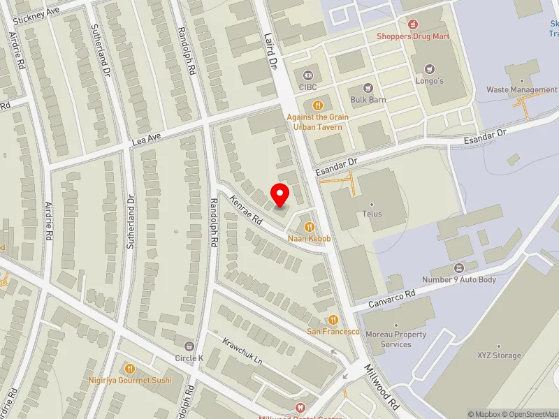 RentSafeTO apartment evaluation map view of 18 KENRAE RD in Don Valley West, Toronto