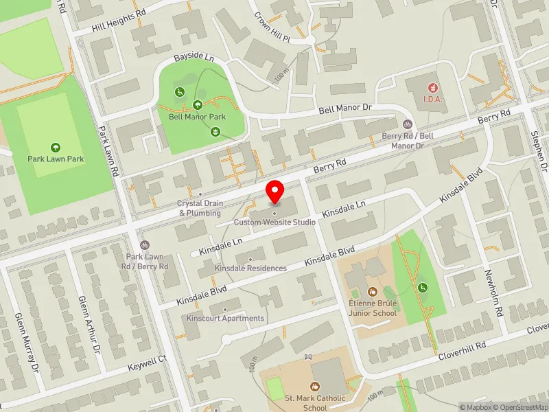 RentSafeTO apartment evaluation map view of 183 BERRY RD in Etobicoke-Lakeshore, Toronto