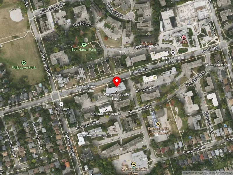 RentSafeTO apartment evaluation satellite view of 183 BERRY RD in Etobicoke-Lakeshore, Toronto