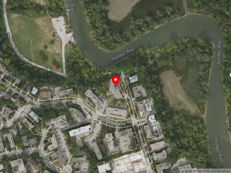 RentSafeTO apartment evaluation satellite view of 186 STEPHEN DR in Etobicoke-Lakeshore, Toronto