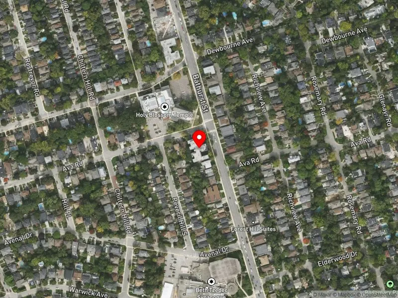 RentSafeTO apartment evaluation satellite view of 1862 BATHURST ST in Toronto-St. Paul's, Toronto