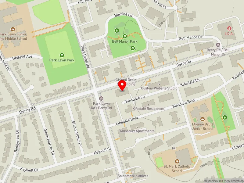 RentSafeTO apartment evaluation map view of 187 BERRY RD in Etobicoke-Lakeshore, Toronto