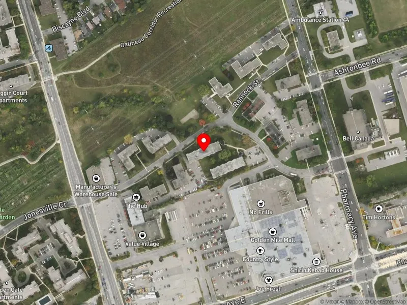 RentSafeTO apartment evaluation satellite view of 19 CRAIGTON DR in Scarborough Centre, Toronto