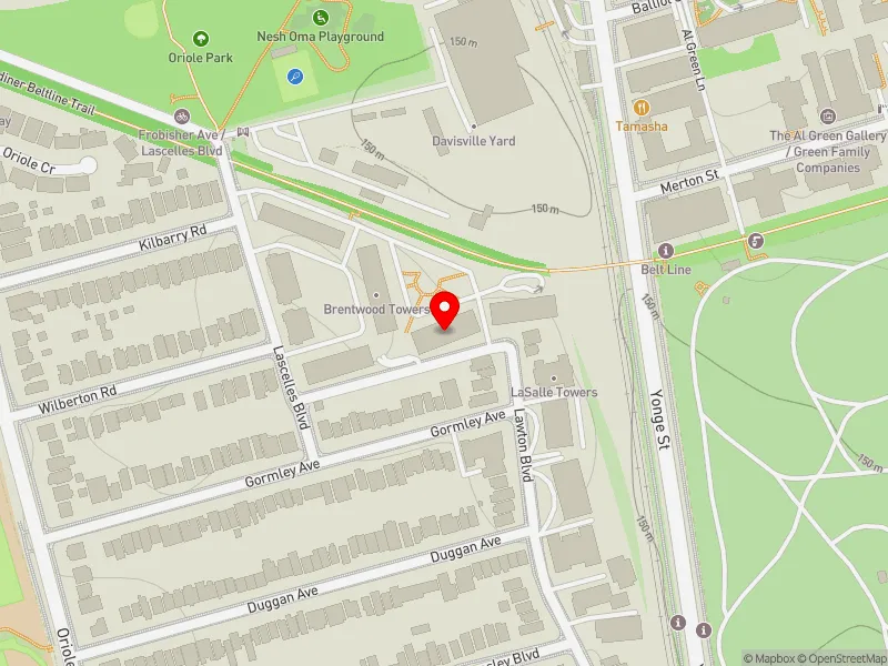 RentSafeTO apartment evaluation map view of 19 LASCELLES BLVD in Toronto-St. Paul's, Toronto